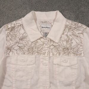NWOT Tommy Bahama Linen embroidered jacket